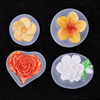 Three dimensional silicone mold solar-powered, epoxy resin contains rose, clay, aromatherapy, candle, 3D flower, sunflower