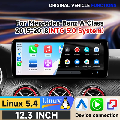 Suitable for 2015-2018 Mercedes-Benz A-Class GLA NTG 5.0 system A180L A200L central control large screen navigation