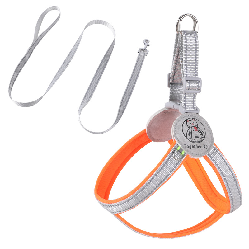 Cuerda de tracción para mascotas transfronteriza antirreflectante correas para perros medianas y grandes tipo chaleco cuerda para perros correas para el pecho para mascotas al por mayor