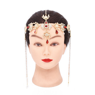 Western Princess Mermaid Tassel Hair Crown Exotic Bohemian Banna Headdress Phoenix Crown Photo Accessories