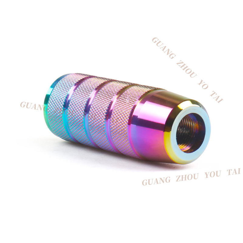 Modificación del coche auto-Manual de engranajes 9,5 cm cabeza del engranaje moleteado helado hornear azul colorido cabeza del engranaje de aleación de aluminio