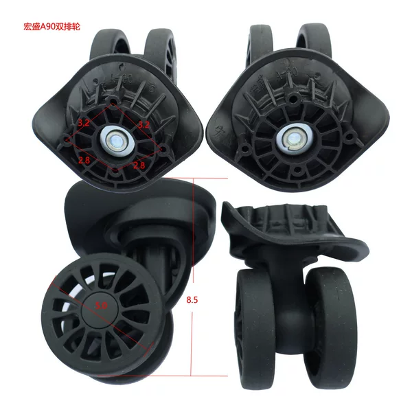 Hongsheng A90 Double-Row Wheels, Trolley Case Accessories, Universal Wheels, Travel Suitcase, Luggage Case 360 ° Silent Swivel Wheels