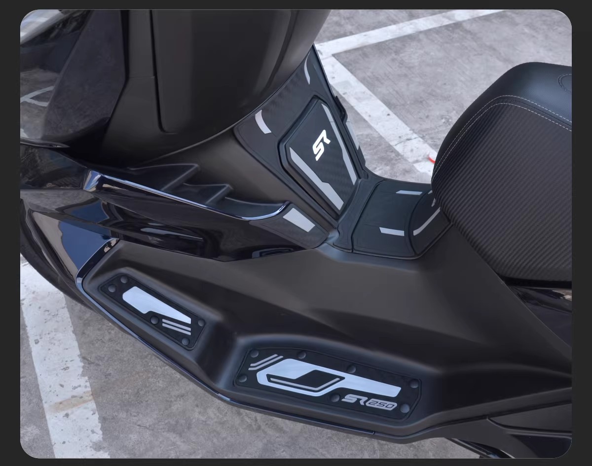 Suitable for Wuji Sr250Gt Latex Fuel Tank Sticker, Body Protection Sticker, Fishbone Waterproof Sticker, Film Modification Accessories
