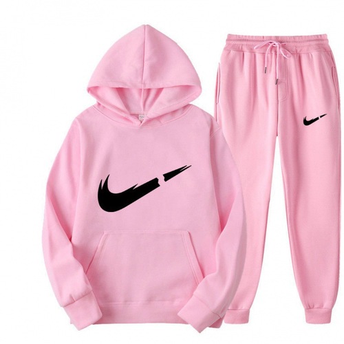 2024 New European and American Style Long-Sleeve Sweatsuit for Men—Spring/Fall, Solid-Color Set with Hood, Comfortable & Trendy Casual Wear