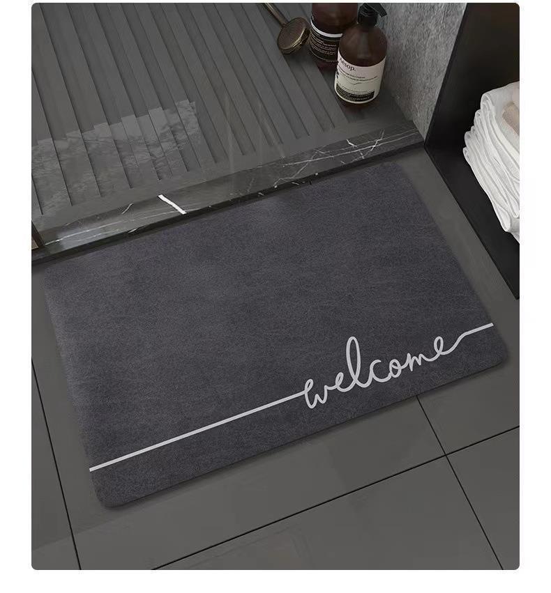 Non-slip Quick-drying Carpet Diatom Mud Foot Mat Toilet Toilet Door Toilet Bathroom Mat_voghion.com
