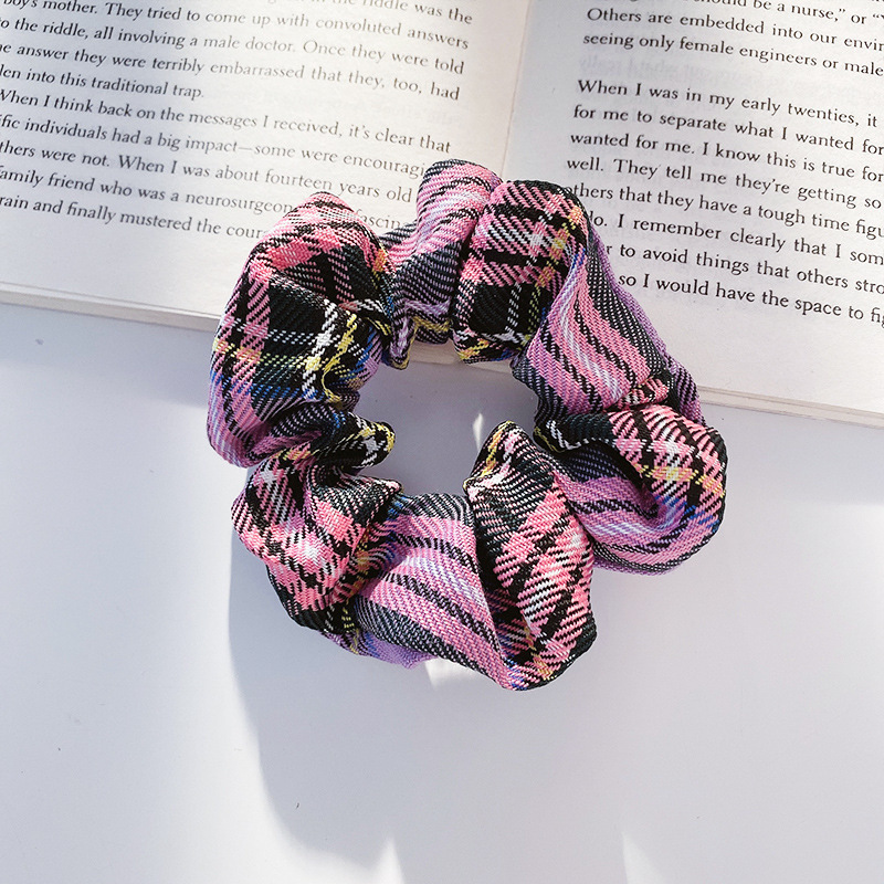 Lazo para el cabello de intestino grueso de encaje de alta calidad de Corea para mujer, banda elástica y duradera, bufanda cuadrada de todo fósforo, cuerda para la cabeza, accesorios para el cabello