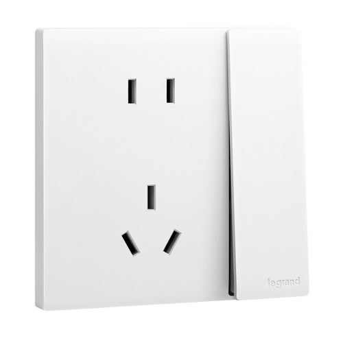 Legrand switch socket Jianyue ceramic white 86 type single control double control switch household double wall power switch