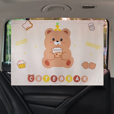 insulation rear row side window – Car curtains - dessert-bear