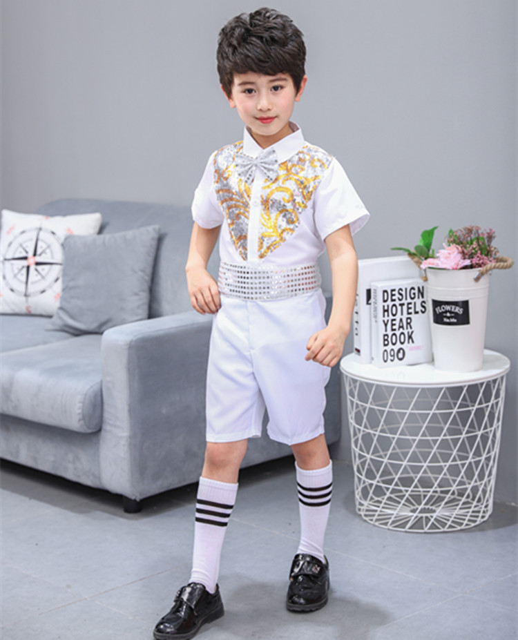 Junio 1 ropa de baile infantil ropa de espectáculo guardería adorable ropa de espectáculo de niñas vestido de princesa de sequillas de ropa de espectáculo de niñas