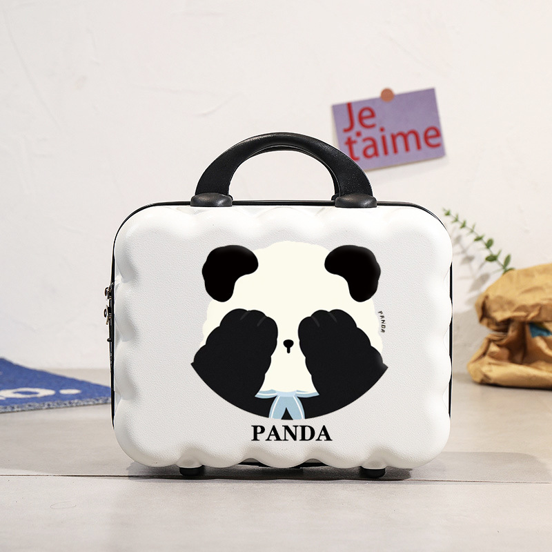 Nueva maleta cosmética japonesa y coreana, maleta de 14 pulgadas, maleta con contraseña, mini maleta pequeña, recuerdos festivos transfronterizos