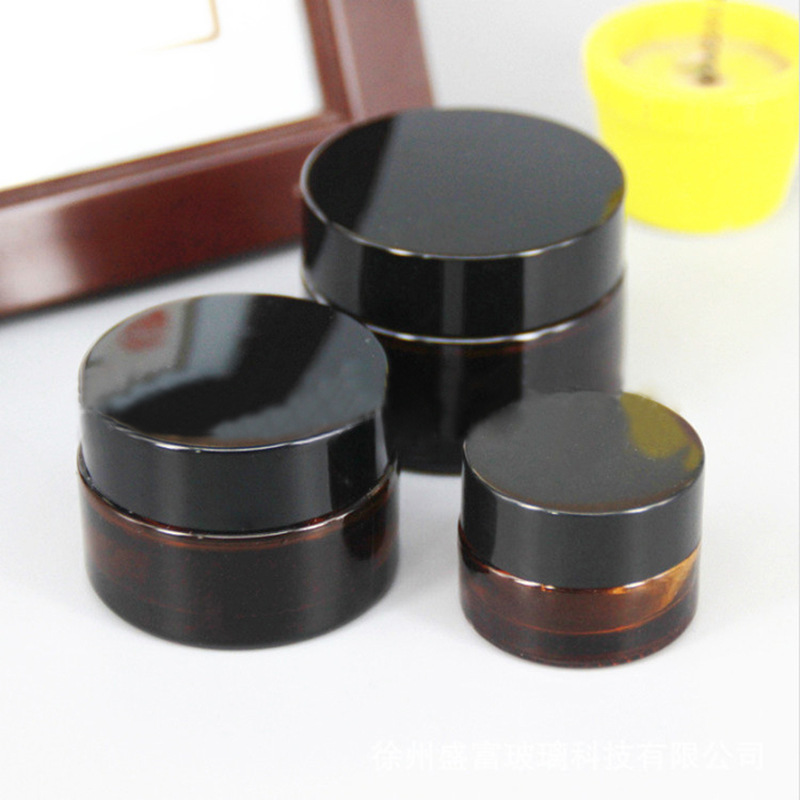 Glass cream jar, cosmetic container, face mask, bottle, eye cream, pack, 50g, 100g, 10g