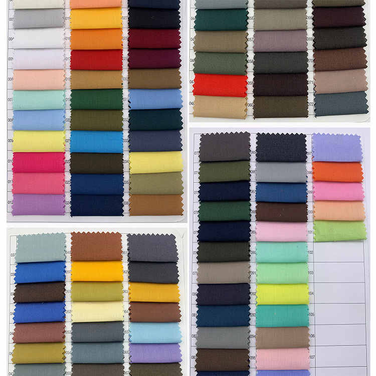 Fábrica de 120gsm Tc mezcla de tela de algodón de poliéster elástico trenzado plano / twill