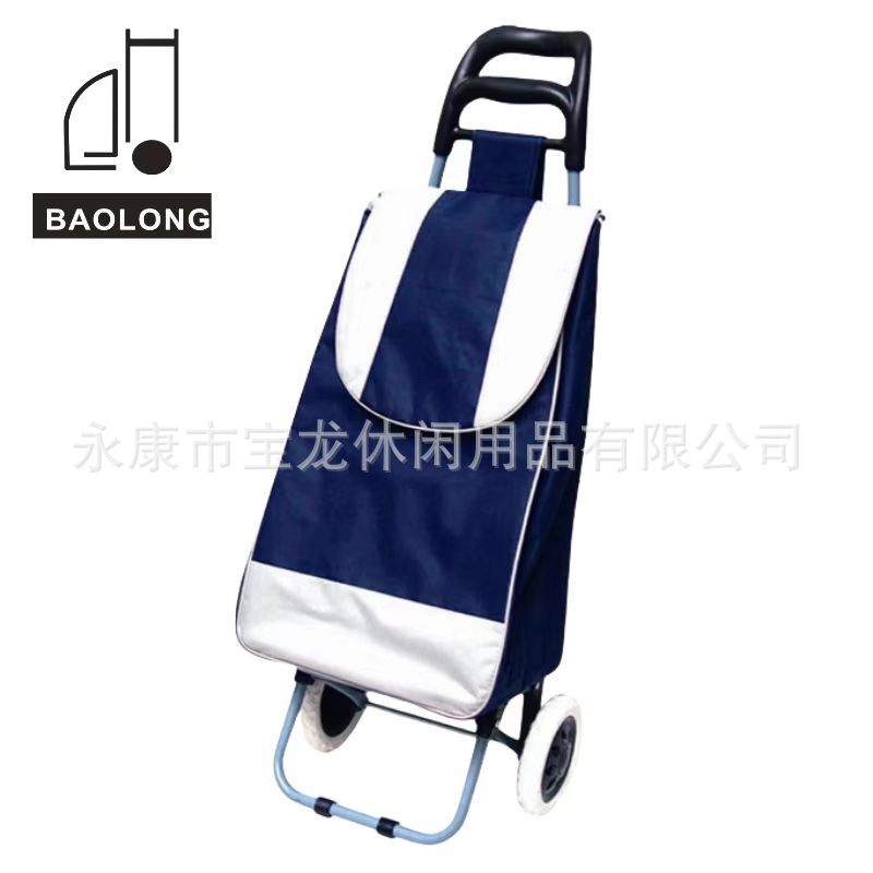 厂家批发拉杆牛津布600D购物车超市折叠拖轮拉车买菜手拉车爬楼拉