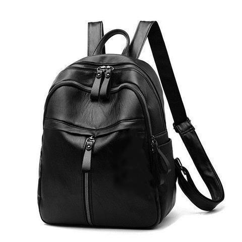 Venta directa de la fábrica de bolsos de doble hombro de piel de pu, mochilas escolares de secundaria de gran capacidad, mochilas de ocio para estudiantes de secundaria, mochilas de viaje para mujeres, comercio exterior al por mayor