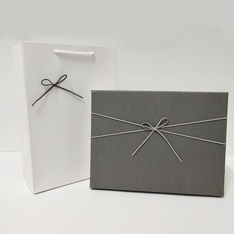 그레이 커버 쌀 바닥 플러스 선물 가방