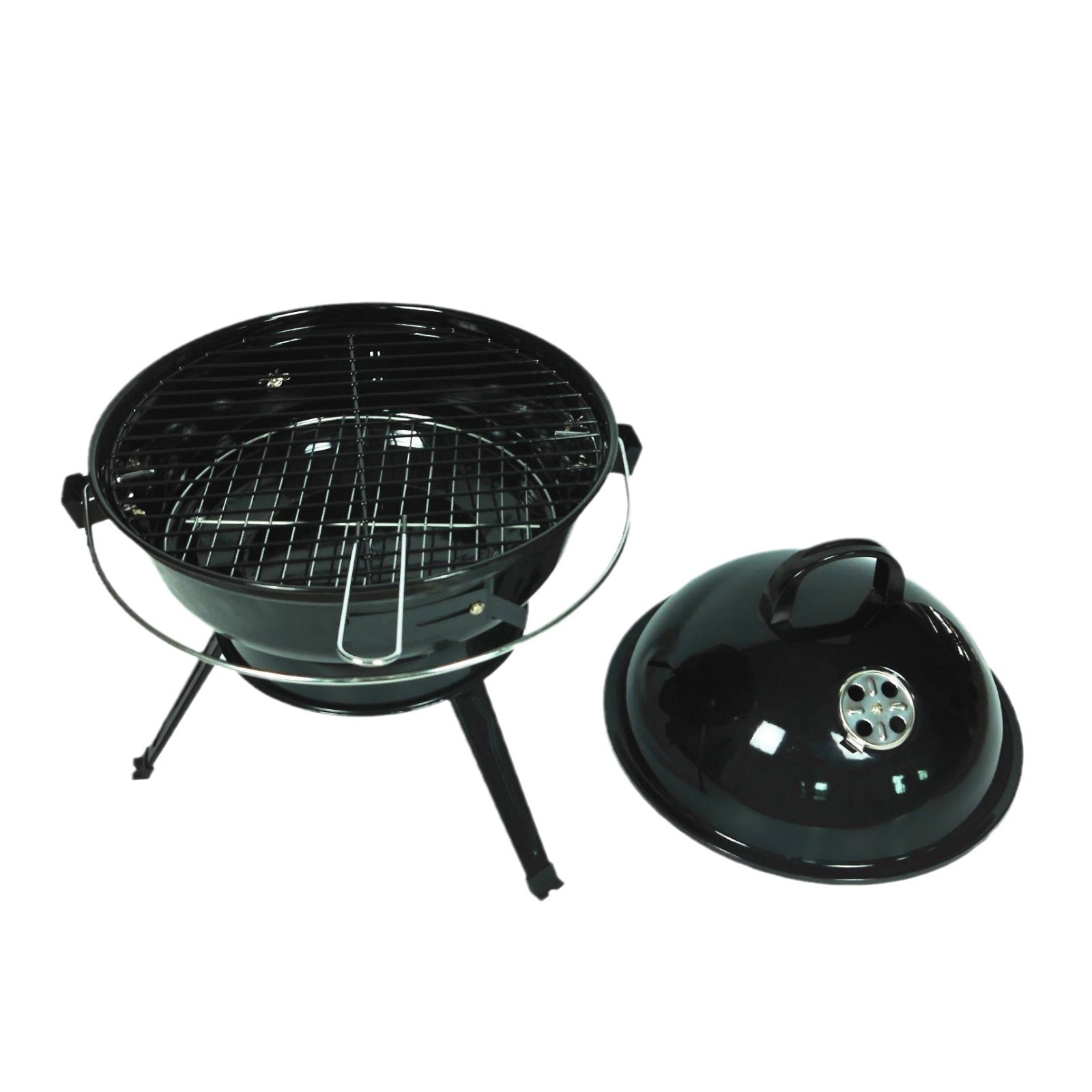 14 pulgadas plegable esférico barbacoa horno de fútbol barbacoa horno al aire libre barbacoa de carbón Parrilla portátil plegable Apple estufa