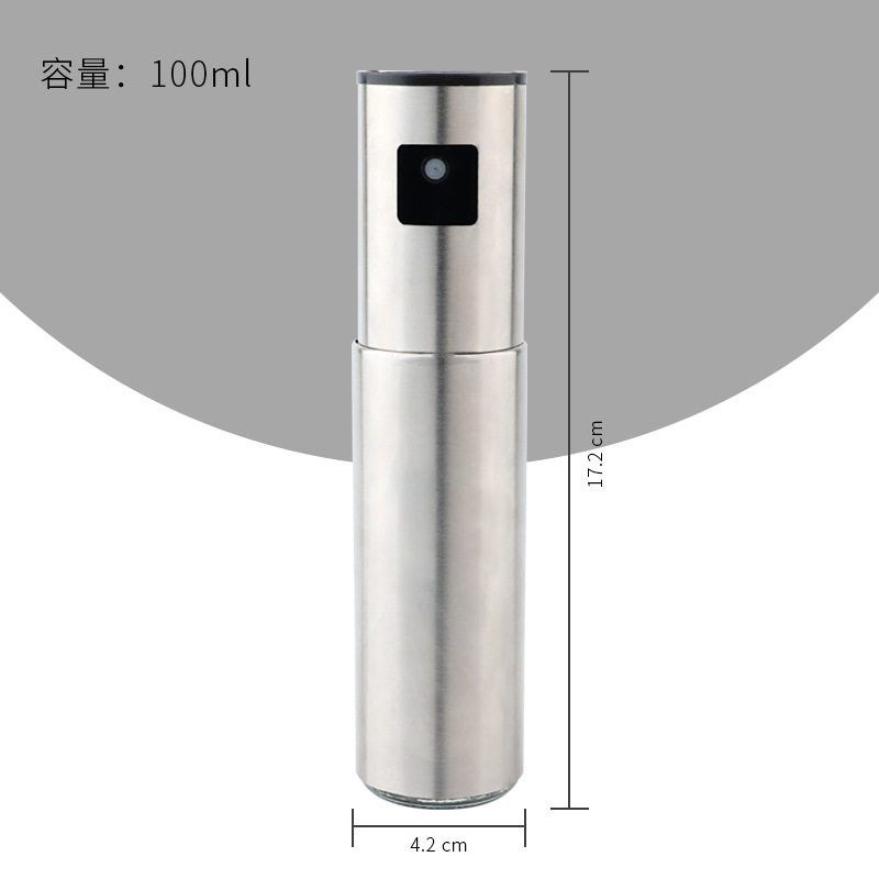 批发不锈钢喷油壶玻璃雾化喷油瓶不挂油带刻度油壶烧烤橄榄油瓶|undefined