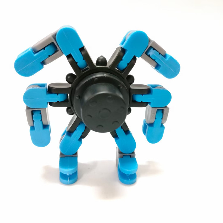 指尖機械陀螺變形機甲鏈條新奇特DIY創意解壓減壓玩具手指陀螺