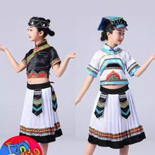 少数民族服装儿童三月三演出葫芦丝少儿竹竿舞畲族瑶族苗族舞蹈服