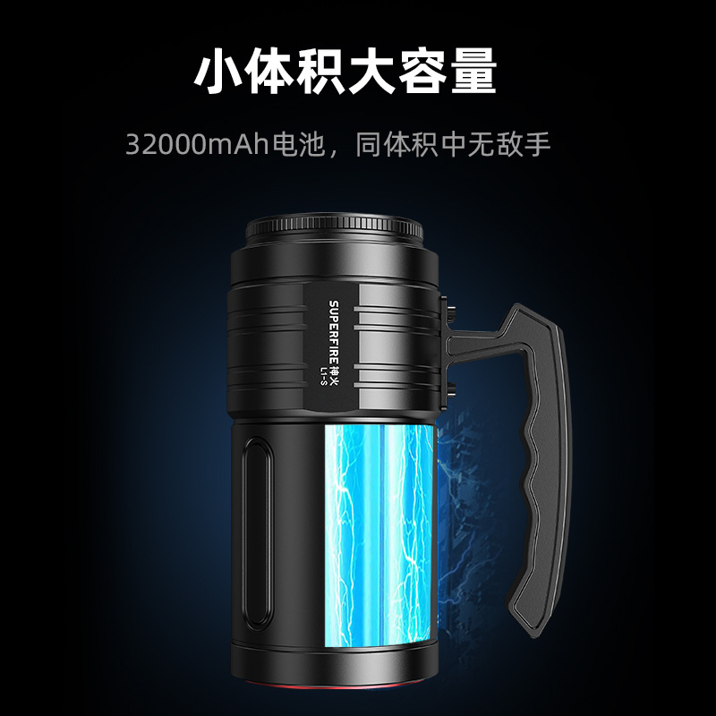 Shenhuo L1-S luz fuerte linterna de alta potencia mecha brillante LED reflector portátil fábrica al por mayor