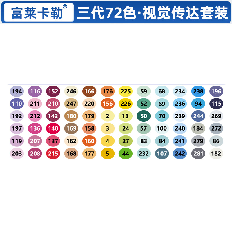 Xiupu Fule Kaler tres generaciones de rotuladores de cabeza suave alcohol aceite arte suave prueba de arte especial pluma importada