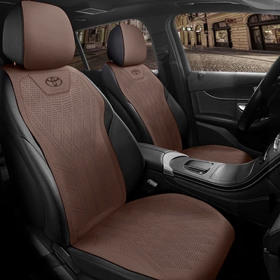 RAV4, Hanwei, Fenglanda — Universal seat cover - coffee-brownclassic-modelfront-row-2-seats-toyota-rav4