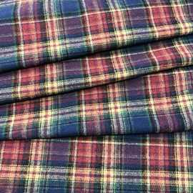 磨毛格子布衬衫布 日韩风格子布料 休闲衬衫连衣裙女装外套面料