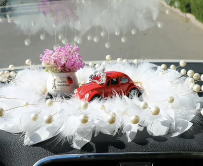 Car Interior Decorations Car Perfume, Car ornaments - 102-anti-slip-mat-potted-plant-car-model