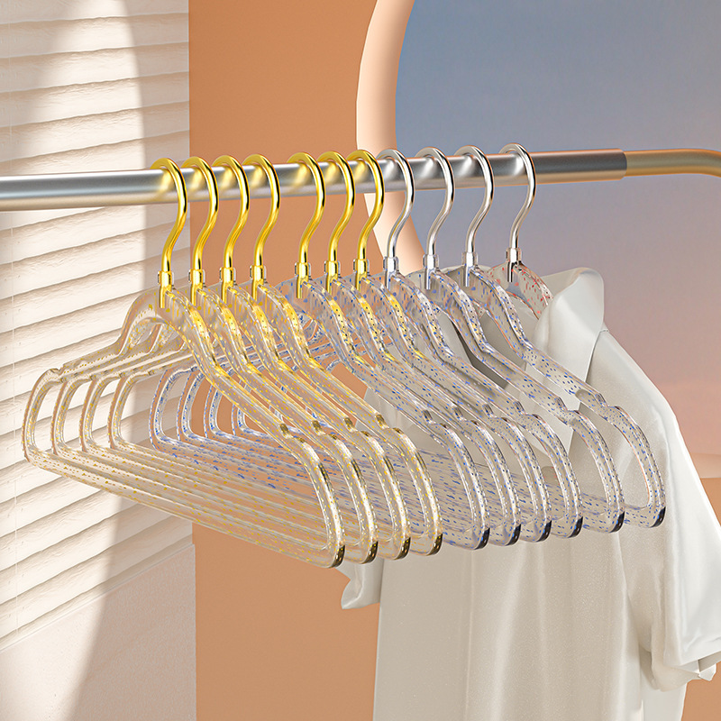 Acrílico percha de ropa transparente percha de ropa doméstica sin marcas percha de ropa antideslizante tienda de ropa de lujo ligera soporte de secado especial image 1
