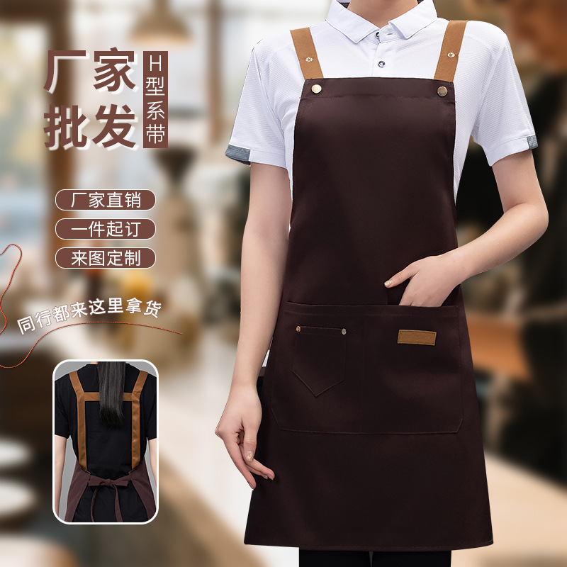 エプロンカスタマイズされた新しい薄い夏のケータリング特別な女性のプロモーション広告卸売防水、耐油、防汚印刷ロゴ|undefined