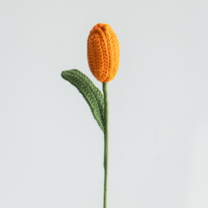 クロスボーダーの手編みの完成品の小さい花束は花の毛糸のメリヤスの花束を模倣します。|undefined