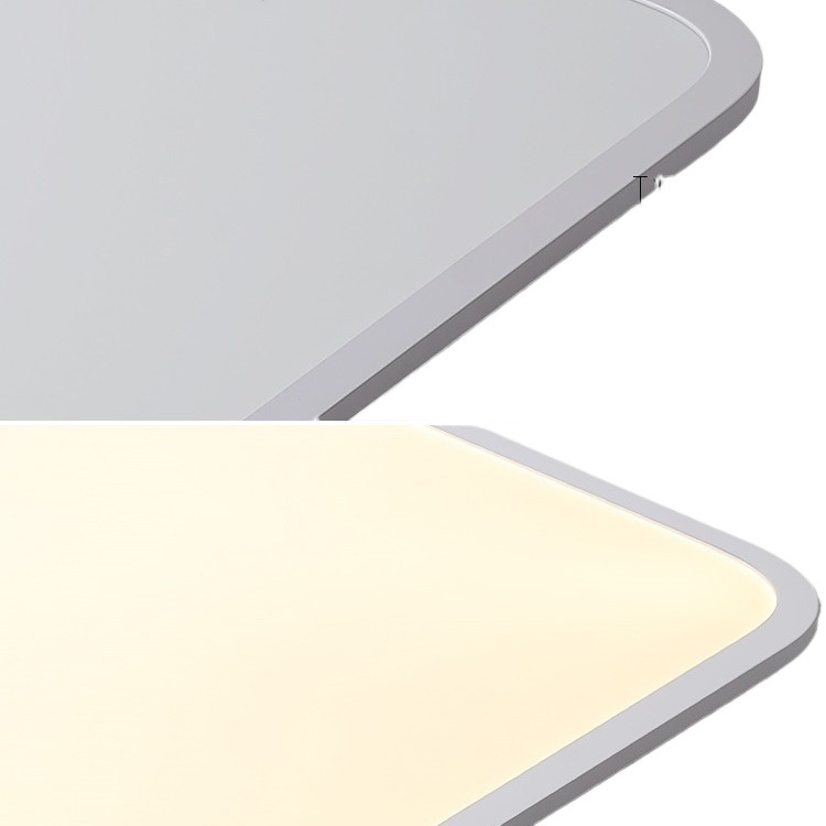 Luz de sala de estar ultra delgada moderna y minimalista faro de atmósfera del vestíbulo luz principal blanca 1cm lámpara de techo rectangular minimalista