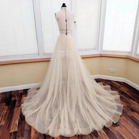 Внешняя торговля леди свадебная юбка Съемная юбка с двойным слоем сетчатой пряжи