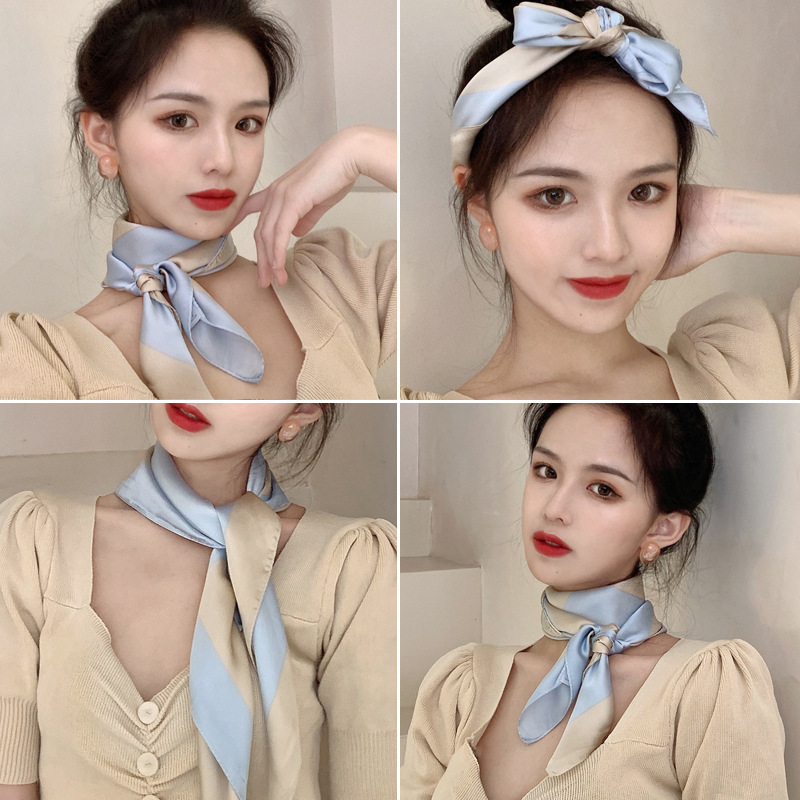 智贝主图_0丝巾小方巾那女长条领巾百搭春秋薄款围巾长款发带