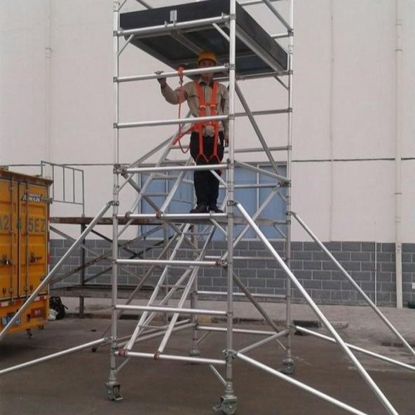 外贸scaffold scaffolding铝合金脚手架 双宽创意款一件起订脚手