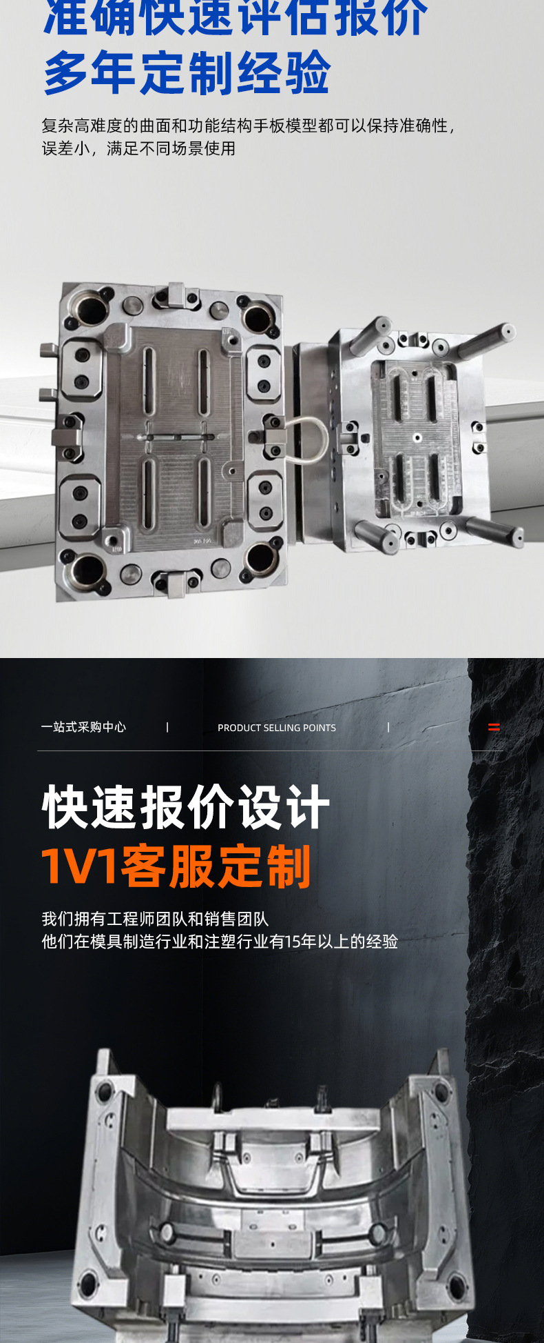 Injection molding parts processing, custom mold making for various automotive new energy electrical equipment product components and plastic parts