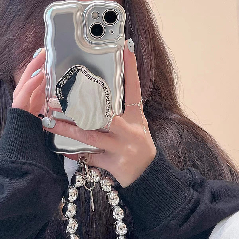 Silicone Phone Case Wave Pattern For Iphone 15 Pro Max 14 13 12 11_voghion.com