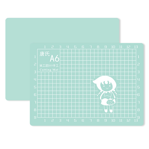 A6 cutting pad mint green 110*150mm paper cutting handbook art rubber stamp engraving 3mm handmade pad