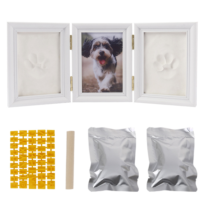 흰색 프레임 흰색 점토 + 나무 막대기 + 문자판