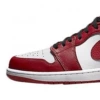 AJ low gang dark red black toe