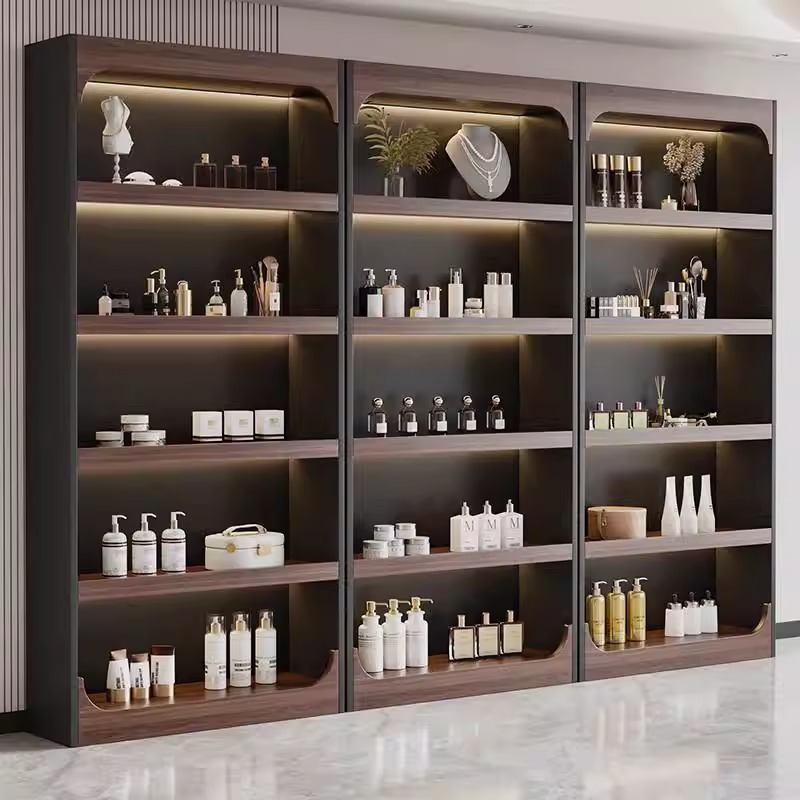 高端展示柜可折叠轻奢酒柜蓬松富有木质感展示架整装组装稳定陈列