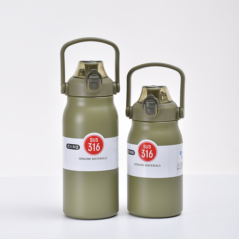 Olla de viaje con manija-verde 1000ml