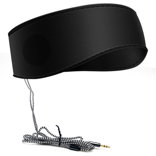 Cross-border foreign trade wired headscarf painless side-sleeping blackout new eye mask yoga running sweat-absorbent music hairband