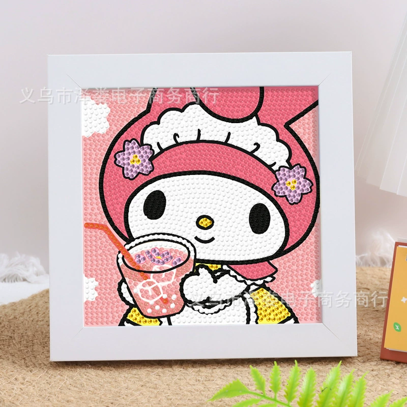 Набор для алмазной вышивки (Sanrio) Пикачу в раме, 17×17 см, комплект для полного стежка DIY