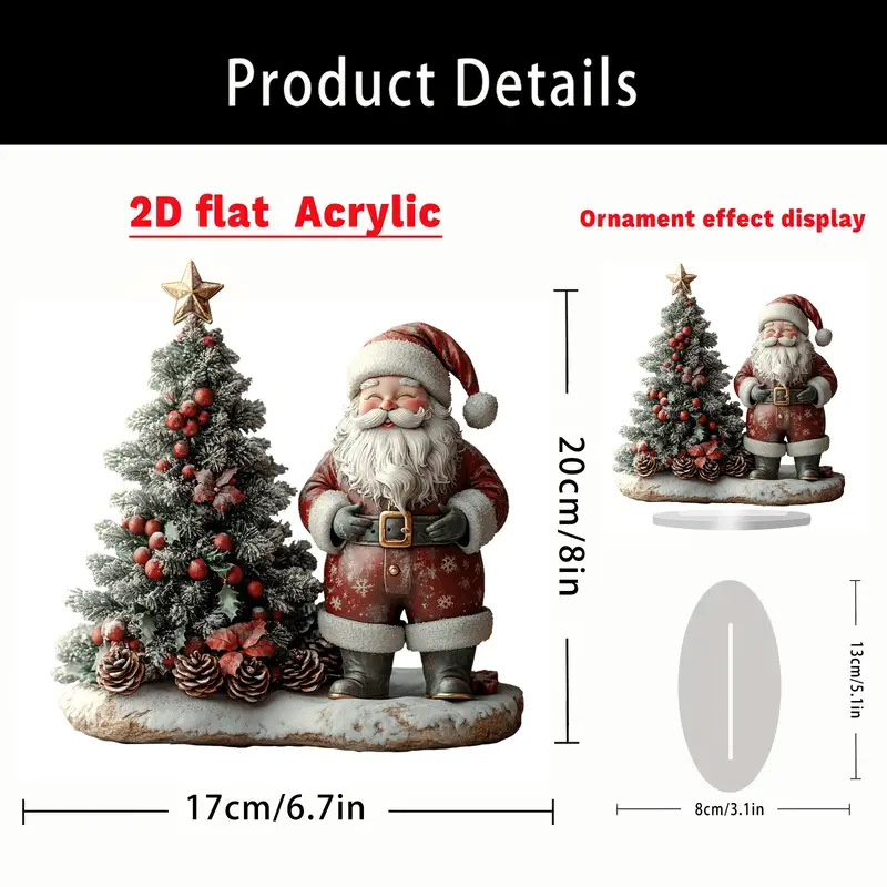 Nuevos productos de comercio electrónico transfronterizo decoración de resina de Santa Claus regalos de Navidad decoraciones de vacaciones escenas