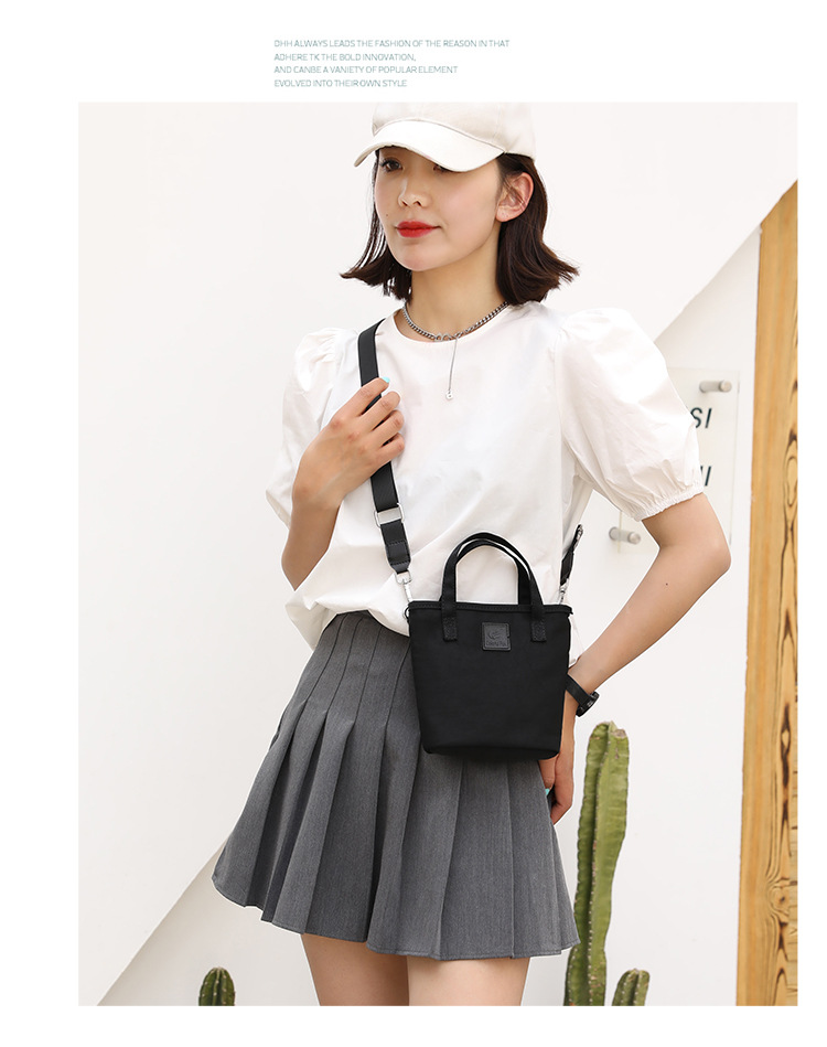 Crossbody bag, women's fashionable and trendy single-shoulder bag, street cool and versatile bucket bag, commuting waterproof phone bag, handbag undefined