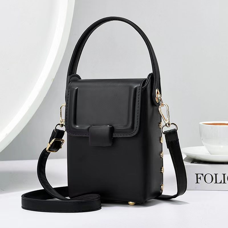 Bolso pequeño minibag con estampado de estilo coreano, bolso de hombro, bolso cruzado para transmisión en vivo, bolso para teléfono móvil, bolsos de tendencia retro