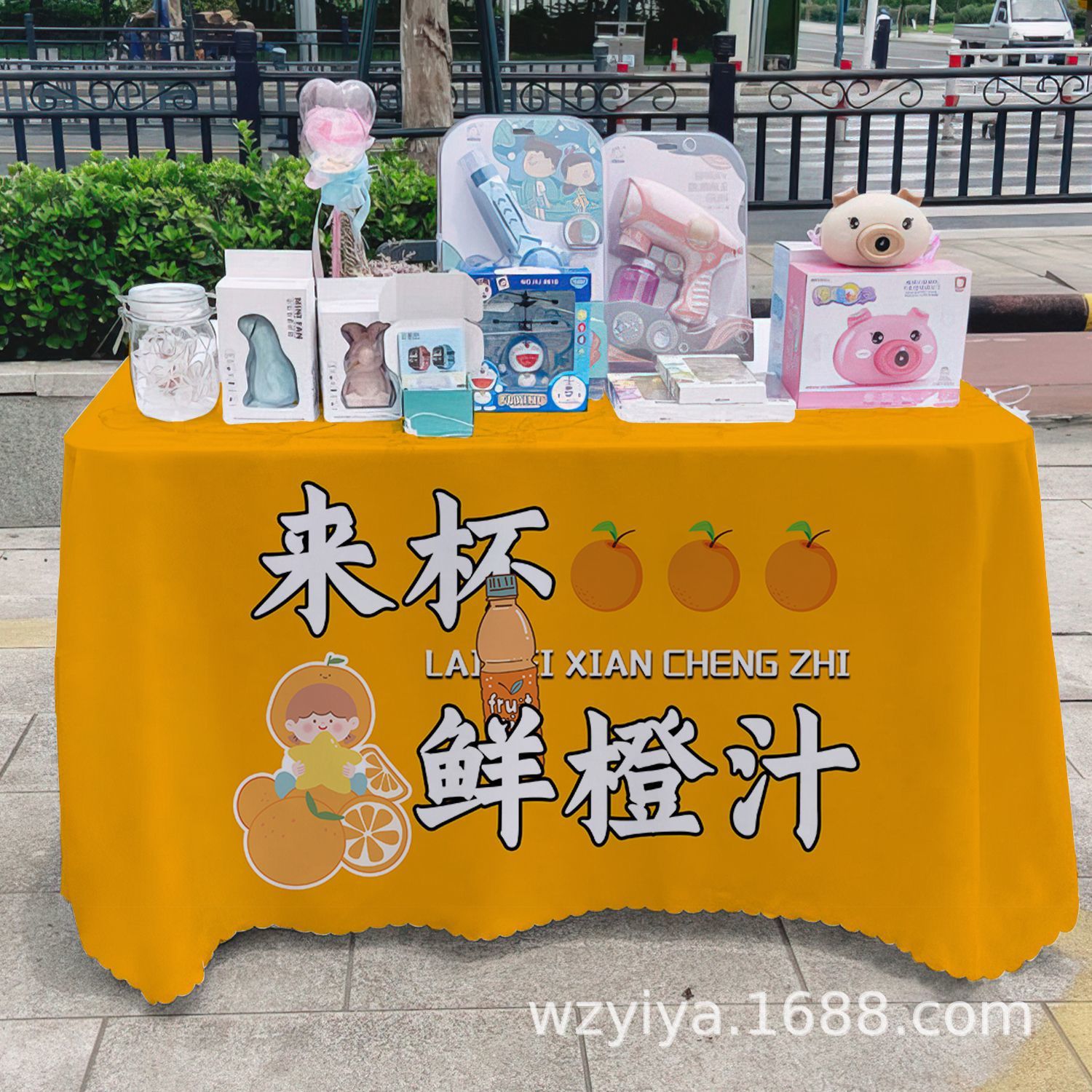 Mantel de jugo recién exprimido