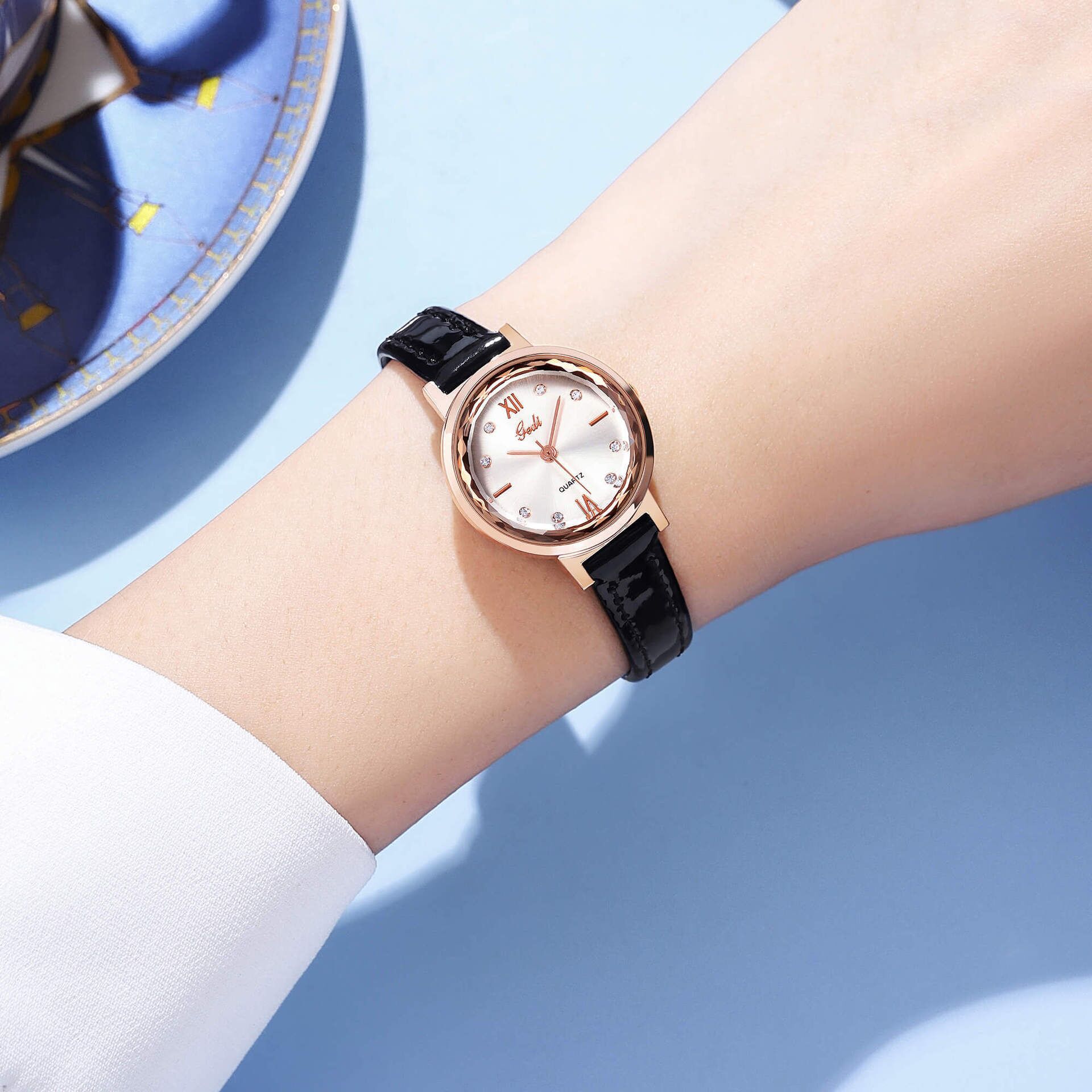 Exquisite Women's Quartz Watch Gedi Diamond Cut Waterproof Niche_voghion.com
