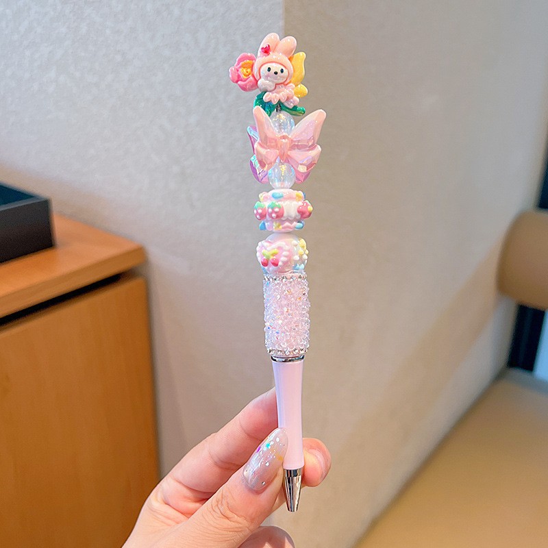 Kolomi bolígrafo giratorio dibujos animados para niños bolígrafo de papelería bolígrafo para estudiantes especial para niñas preguntas de prueba bolígrafo neutro